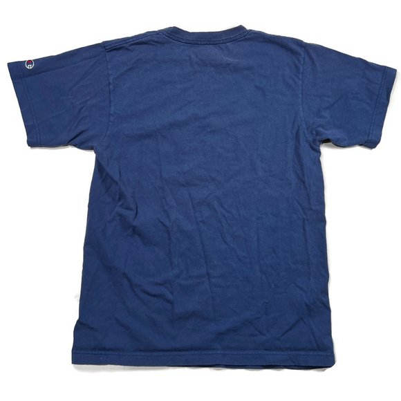 Champion T-Shirt Womens Medium Blue Short Sleeve Crewneck Tee Cotton - Picture 4 of 4